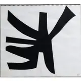 Fritz Bultman, Black Grackel, Painted paper collage