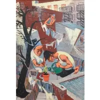Sylvia Wald, Gardening, Colored silkscreen