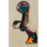 Bernard Lorjou, Untitled (Figure), Colored Lithograph