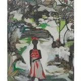 Abdullah Aziz, Woman of Guyana, Oil on canvas