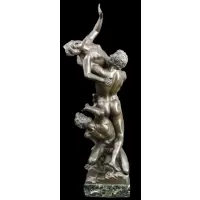 Rape Of Sabine by Giambologna, Bronze sculpture "Rape Of Sabine" Signed, sold Nov 2024