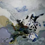 Gabriel Godard, Neige en Montagne (Snow in the Mountains), Oil on canvas