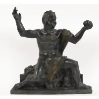 Oscar Eishacker, Bacchus, Patinated bronze