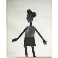 History by William King, Hand cut tin on paper, sold Sep 2024