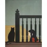 William Barnet, The Bannister, Lithograph