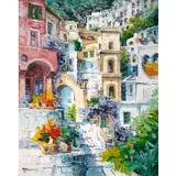 Antonio di Viccaro, Positano, Oil on canvas
