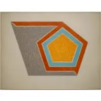 Frank Stella, Ossipee (From Eccentric Polygons), Lithograph and silkscreen in colors on Arches paper
