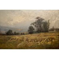 The Wheatfield by Edward Gay, Oil on canvas, sold Sep 2024