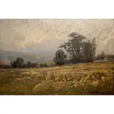Edward Gay, The Wheatfield, Oil on canvas