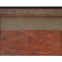 Vincent Smith, Obeisance For Biko, Oil, sand and rope on canvas
