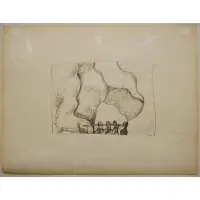 Frederick John Kiesler, Theater Design for Journey to Paradise, Ink on paper