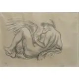 Aristide Maillol, Leda and the Swan, Lithograph on paper