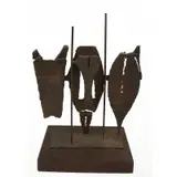 John Balossi, Untitled, A patinated steel abstract sculpture