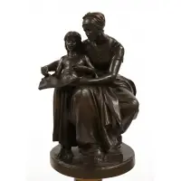 Eugène Delaplanche, Large size, Mother and daughter