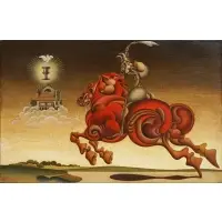 Roy Carruthers, Four Horsemen of the Apocalypse #1 War, Oil on canvas