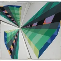 James Martindale, #6-1974, 3-Dimensional, Oil on canvas