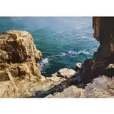 Mae Henriksen Bertoni, A Top the Otter Rocks, Watercolor