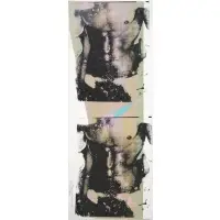 Rupert Jasen Smith, Double Male Torso, 1981, Screen print with diamond dust