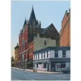 Frederick Brosen, Mid-Day, Greenwich Street, Watercolor on paper