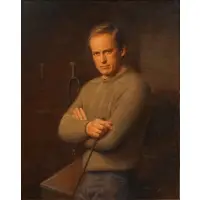 Herbert Abrams, Portrait of William S. Litwin (b. 1930), Oil on canvas