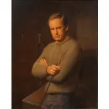 Herbert Abrams, Portrait of William S. Litwin (b. 1930), Oil on canvas