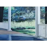 Alice Dalton Brown, View from the Porch, Oil on canvas