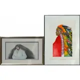 Frank Howell, Plains Madonna, Native American Works:(i) 'Plains Madonna' Colored Lithograph