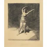 John Sloan, Isadora Duncan, 1915, Etching
