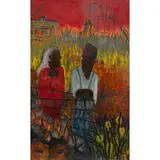 Vincent Smith, One Armed Vet, Oil on masonite