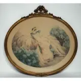 Hydrangeas by Louis Icart, Etching and colored aquatint, sold Jun 2024