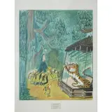 Ludwig Bemelmans, Tiger at the Zoo (To The Tiger in the Zoo, Madeline Just says "Pooh, Pooh"), Colored Lithograph