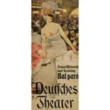 Adolph Münzer, Deutches Theater - Germany Theatre, Lithograph poster
