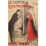 George Dola, Le Comte de Luxembourg,Operette, Musique de Franz Lehar, 1934, Lithographic poster