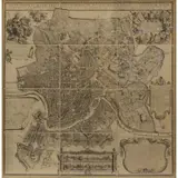 Giovanni Battista Falda, Map of Rome, 1676