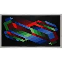 The Door by Victor Vasarely, Serigraph, sold Jun 2024