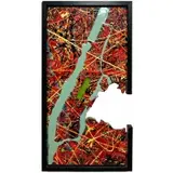 Ben Joyce, Manhattan, 2011, Mixed media on panel