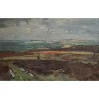 Peter Biegel, Beasts of the Chase, Oil on board