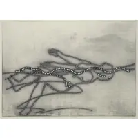 Alena Kučerová, Hladina (Level), Print from perforated sheet