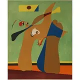 Un Femme by Joan Miró, Color lithograph, sold Jun 2024