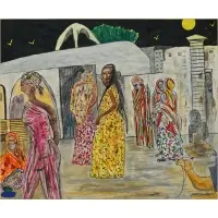 Harar, Ethiopia by Vincent Smith, Gouache, sold Jun 2024