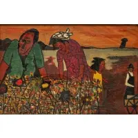 Vincent Smith, Sharecropper, Oil on canvas