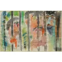 Three Men Behind Bars by Vincent Smith, Pen and watercolor, sold Jun 2024