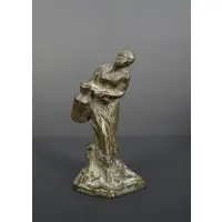 Jules Dalou, La Porteuse de Lait (The Milk Carrier), Bronze