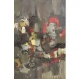 Paul Tschinkel, Abstract composition, Oil On Canvas
