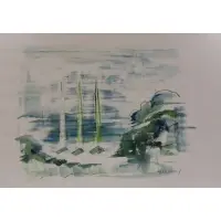 Untitled by Alfred Birdsey, Watercolor signed lr rt, sold Sep 2024