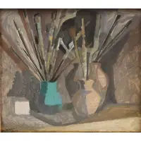 Viktor Elkonin, Untitled, Oil on board