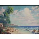 Carl Brandien, Untitled, Hawaii Oil on board