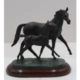 Priscilla Hann, Untitled, Bronze Sculpture Of Horse and Foal