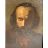 Josef Danhauser, Apparently unsigned, Oil on board portrait of a gentleman