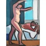 Leland Bell, Morning, Oil on board